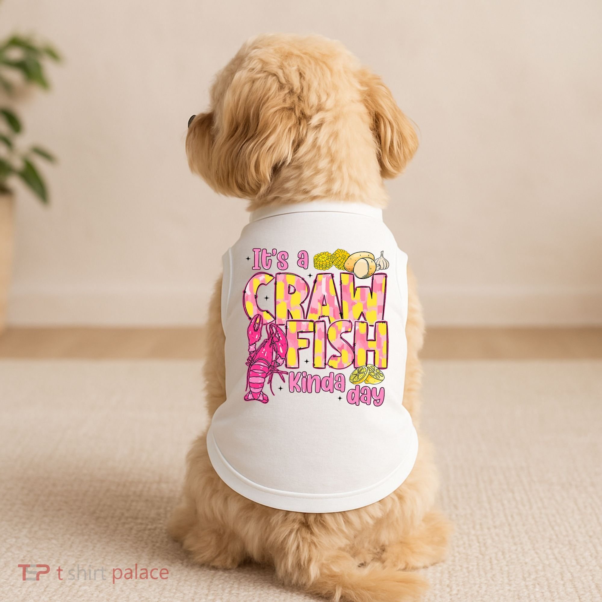 It's A CrawFish Kinda Day Crawfish Funny Louisiana Seafood Doggie Tank