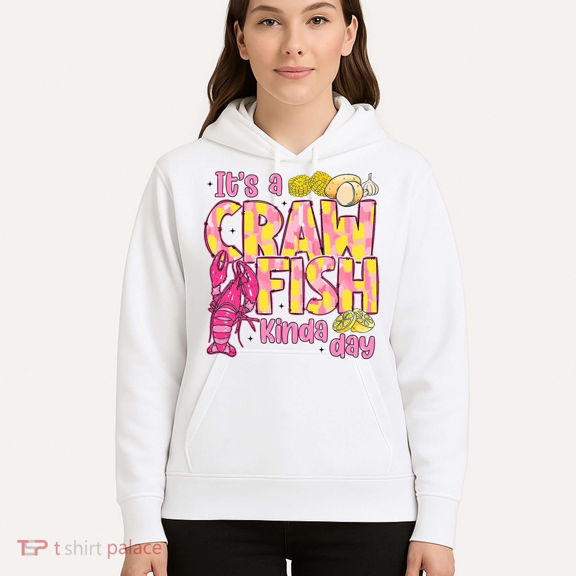 It's A CrawFish Kinda Day Crawfish Funny Louisiana Seafood Hoodie