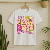 It's A CrawFish Kinda Day Crawfish Funny Louisiana Seafood T-Shirt thumb 2