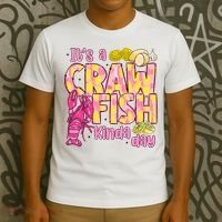 It's A CrawFish Kinda Day Crawfish Funny Louisiana Seafood T-Shirt thumb 3