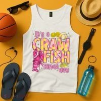 It's A CrawFish Kinda Day Crawfish Funny Louisiana Seafood Tank Top thumb 4