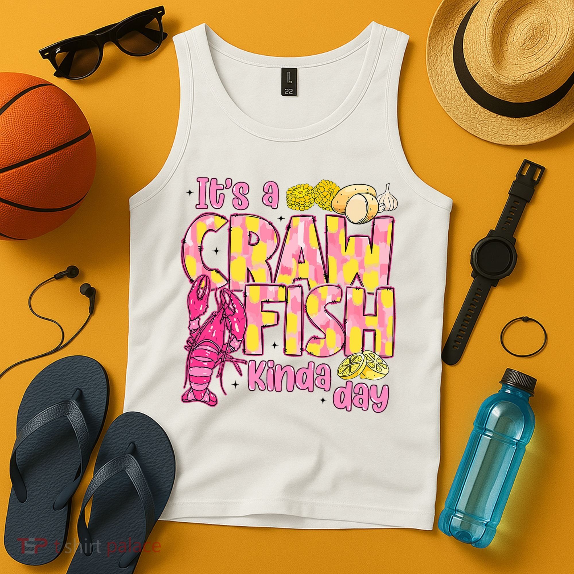 It's A CrawFish Kinda Day Crawfish Funny Louisiana Seafood Tank Top