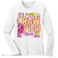 It's A CrawFish Kinda Day Crawfish Funny Louisiana Seafood Women's Long Sleeve Shirt thumb 0