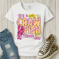It's A CrawFish Kinda Day Crawfish Funny Louisiana Seafood Women's T-Shirt thumb 3