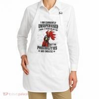 I Am Currently Unsupervised I Know It Chicken Farmer Gift Apron thumb 2