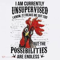I Am Currently Unsupervised I Know It Chicken Farmer Gift Mousepad thumb 1