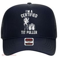 Im A Certified Tit Puller Funny Dairy Cow Farmer Gift Hat thumb 0