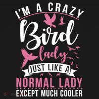 Im A Crazy Bird Lady Just Like A Normals Lady Except Cooler Ornament thumb 1