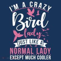 Im A Crazy Bird Lady Just Like A Normals Lady Except Cooler Women's Hoodie thumb 2