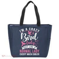 Im A Crazy Bird Lady Just Like A Normals Lady Except Cooler Tote Bag thumb 0