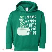I Always Carry A Little Pot With Me Funny Saint Patricks Day Patty Toddler Hoodie thumb 0