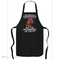 I Am Currently Unsupervised Funny Sayings Apron thumb 0