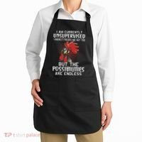 I Am Currently Unsupervised Funny Sayings Apron thumb 2