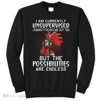 I Am Currently Unsupervised Funny Sayings Sweatshirt thumb 0