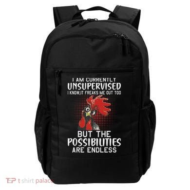 I Am Currently Unsupervised Funny Sayings Backpack