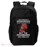 I Am Currently Unsupervised Funny Sayings Backpack thumb 0