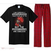 I Am Currently Unsupervised Funny Sayings Pajama Set thumb 0
