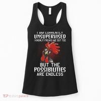 I Am Currently Unsupervised Funny Sayings Women's Tank Top thumb 0