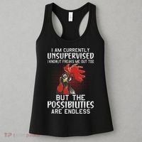I Am Currently Unsupervised Funny Sayings Women's Tank Top thumb 3