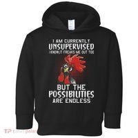 I Am Currently Unsupervised Funny Sayings Toddler Hoodie thumb 0