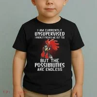 I Am Currently Unsupervised Funny Sayings Toddler T-Shirt thumb 2