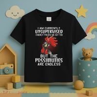 I Am Currently Unsupervised Funny Sayings Toddler T-Shirt thumb 3