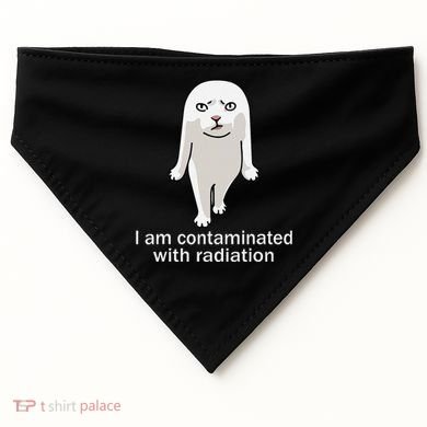 I Am Contaminated With Radiation Oddly Specific Dank Meme USA-Made Doggie Bandana