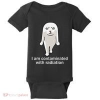 I Am Contaminated With Radiation Oddly Specific Dank Meme Baby Bodysuit thumb 0