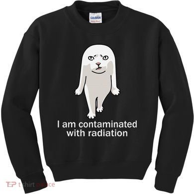 I Am Contaminated With Radiation Oddly Specific Dank Meme Kids Sweatshirt