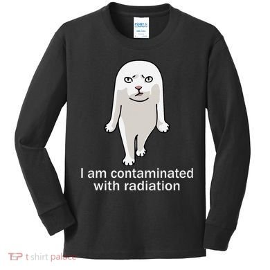 I Am Contaminated With Radiation Oddly Specific Dank Meme Kids Long Sleeve Shirt