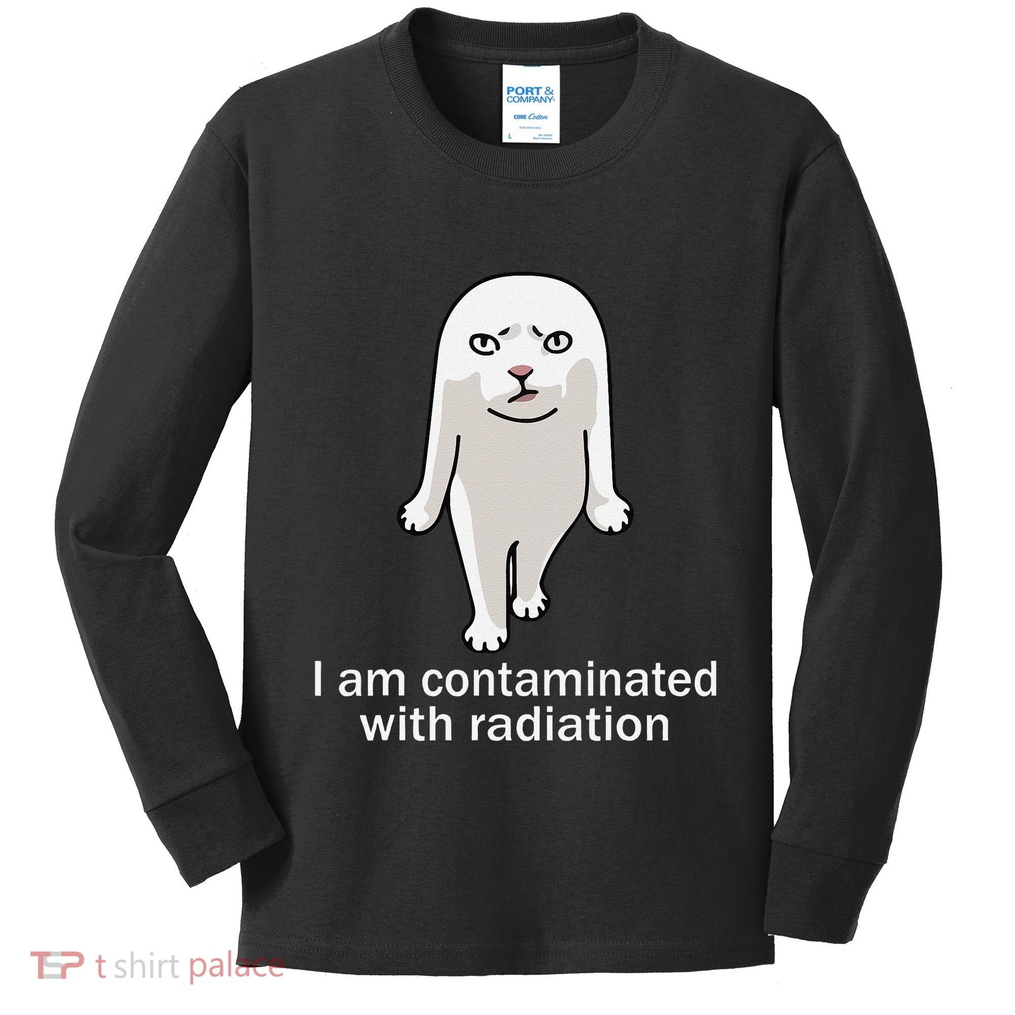 I Am Contaminated With Radiation Oddly Specific Dank Meme Kids Long Sleeve Shirt