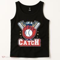 I'm A Catch Baseball Sport Tank Top thumb 2