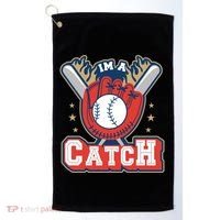 I'm A Catch Baseball Sport Golf Towel thumb 0