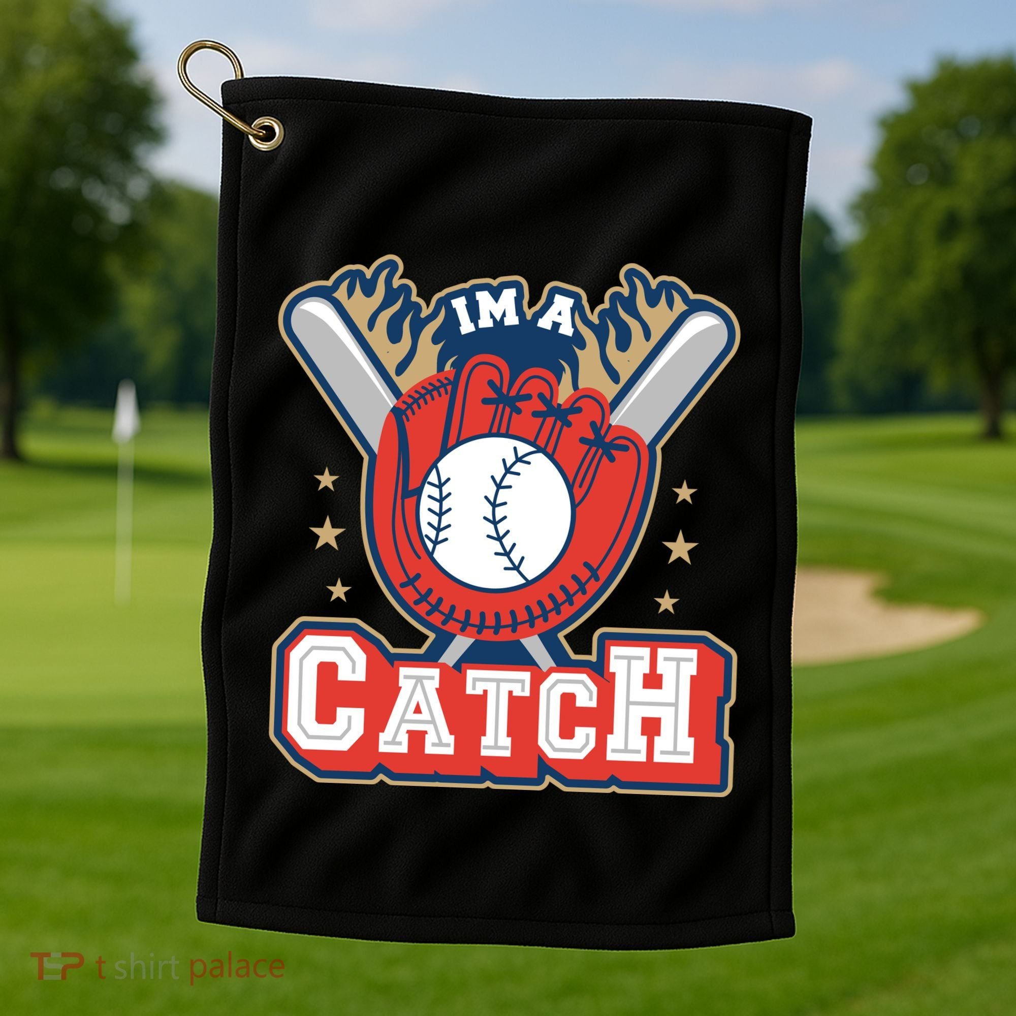 I'm A Catch Baseball Sport Golf Towel