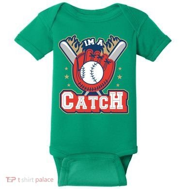 I'm A Catch Baseball Sport Baby Bodysuit