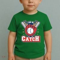 I'm A Catch Baseball Sport Toddler T-Shirt thumb 2
