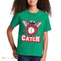 I'm A Catch Baseball Sport Kids T-Shirt thumb 2