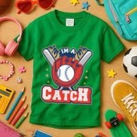 I'm A Catch Baseball Sport Kids T-Shirt thumb 3