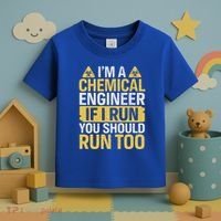 IM A Chemical Engineer If I Run You Should Run Too Toddler T-Shirt thumb 3