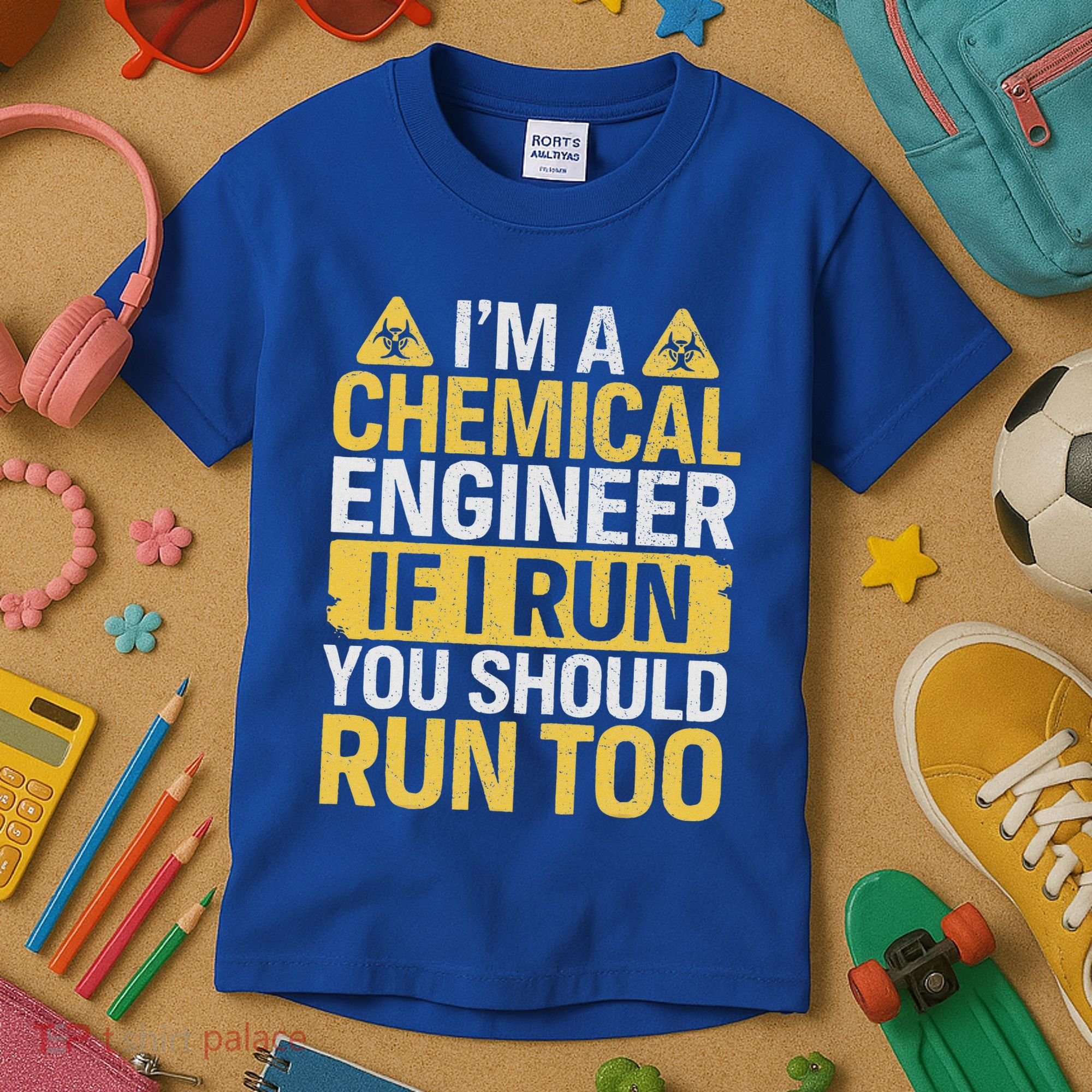 IM A Chemical Engineer If I Run You Should Run Too Kids T-Shirt