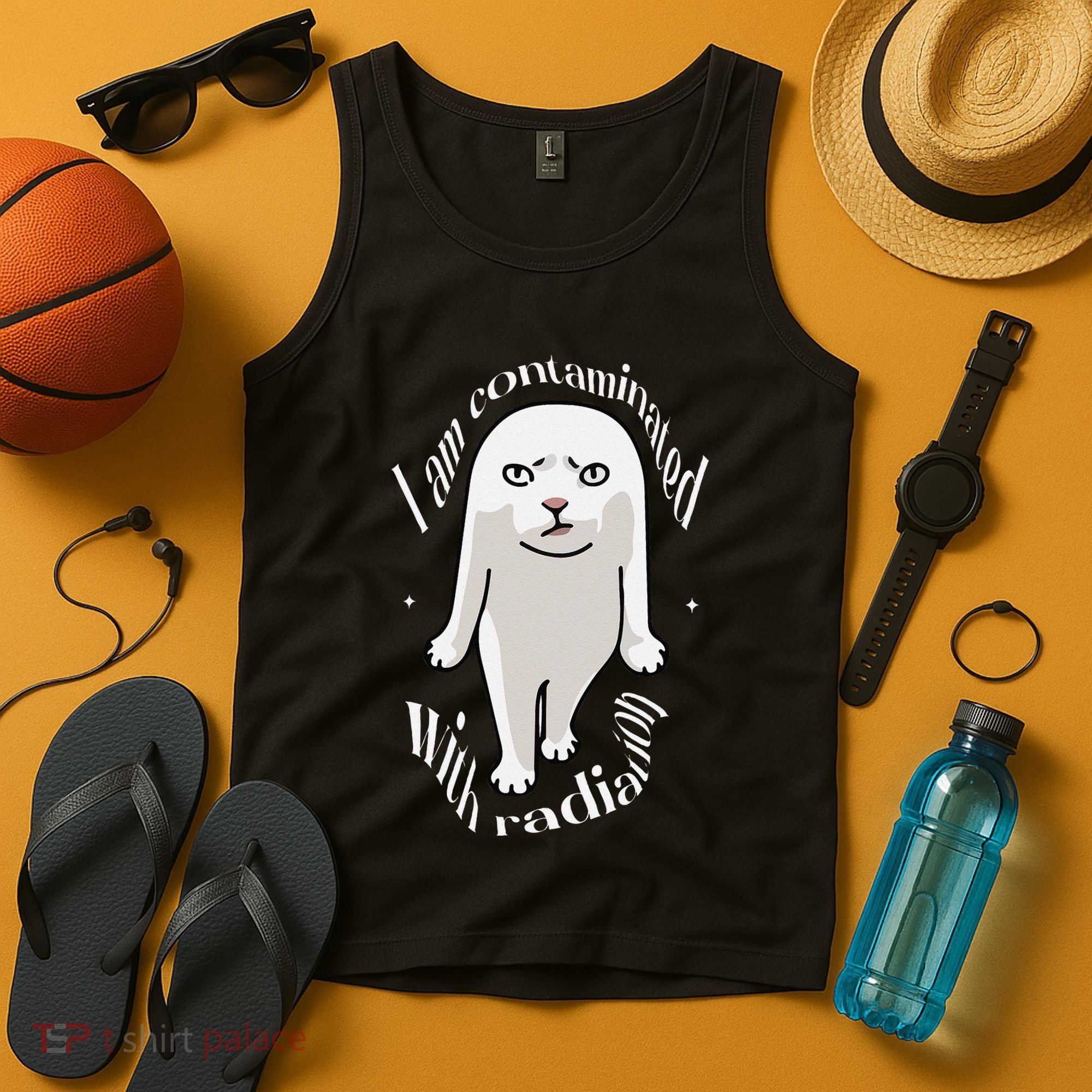 I Am Contaminated With Radiation Oddly Specific Dank Meme Tank Top