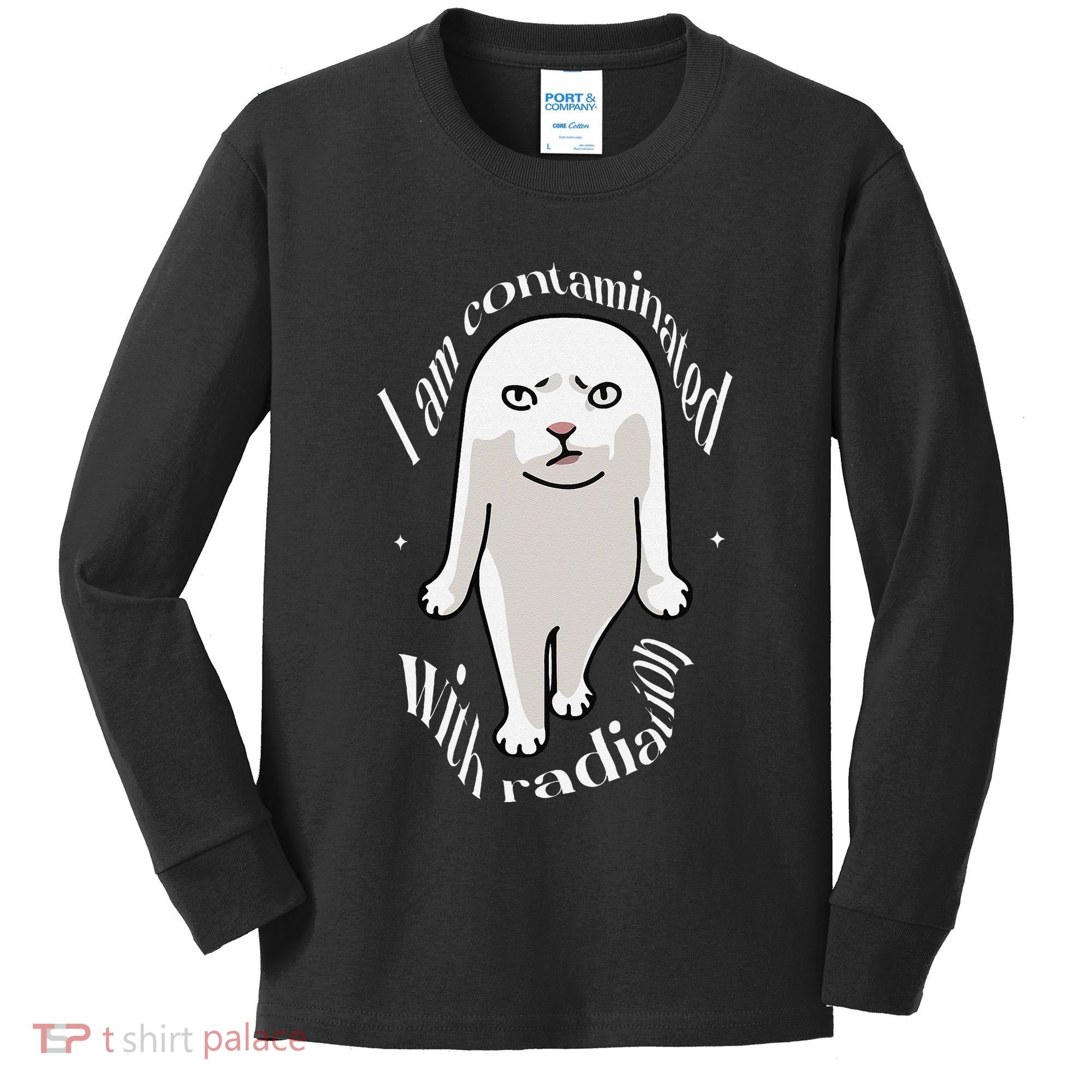 I Am Contaminated With Radiation Oddly Specific Dank Meme Kids Long Sleeve Shirt