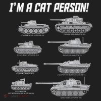 I'm A Cat Person WWII German Tanks Women's Sweatshirt thumb 2