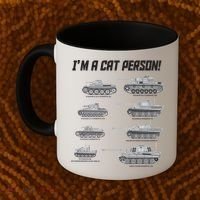 I'm A Cat Person WWII German Tanks Coffee Mug thumb 2
