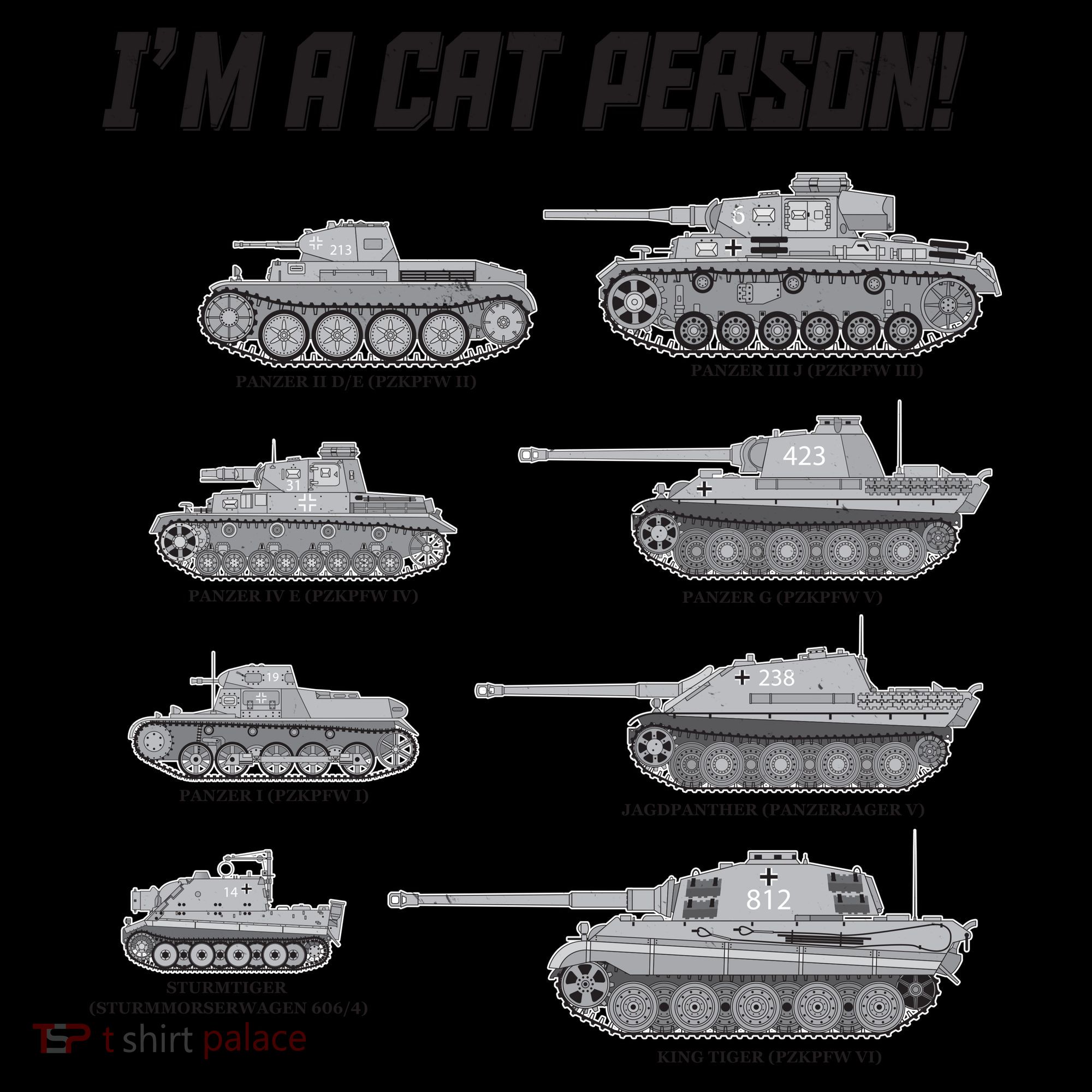 I'm A Cat Person WWII German Tanks Coffee Mug