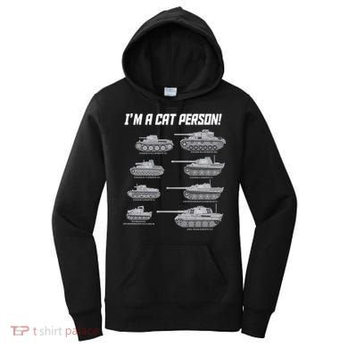 I'm A Cat Person WWII German Tanks Women's Hoodie