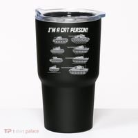 I'm A Cat Person WWII German Tanks Tumbler thumb 0