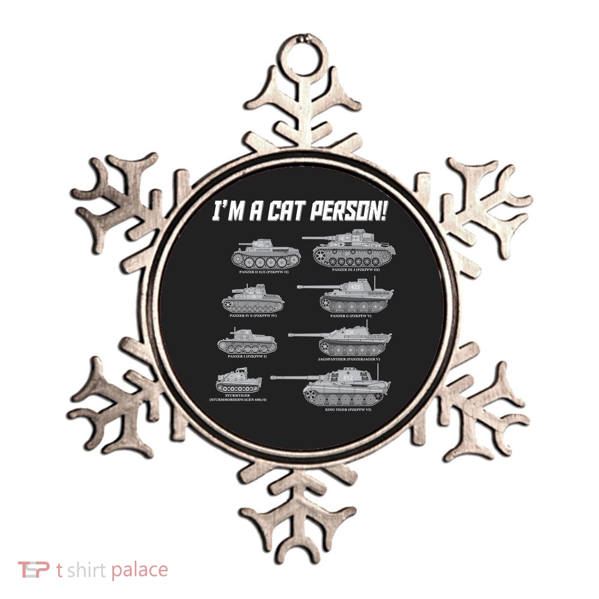 I'm A Cat Person WWII German Tanks Ornament