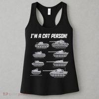 I'm A Cat Person WWII German Tanks Women's Tank Top thumb 3