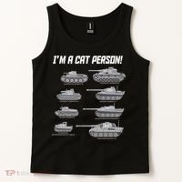 I'm A Cat Person WWII German Tanks Tank Top thumb 2